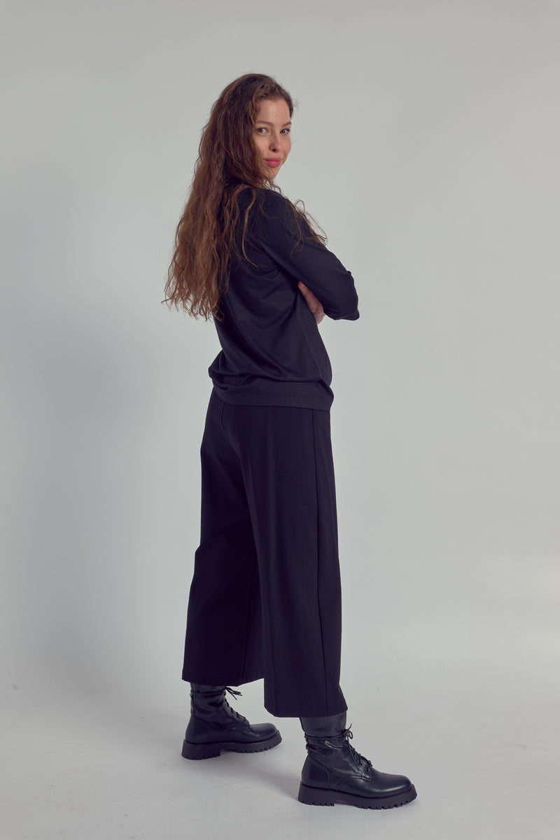 Ceres Culotte Trousers in Heavy Viscose-Jersey