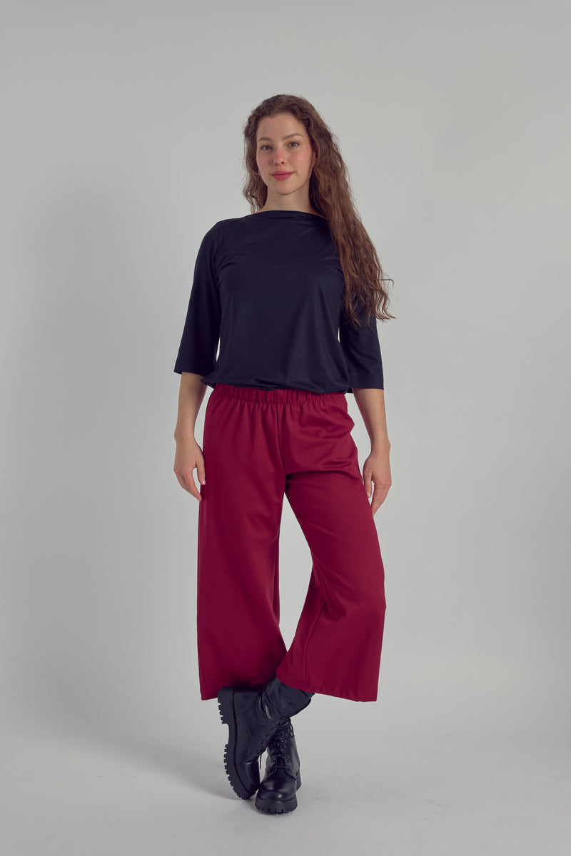 Ceres Culotte Trousers in Heavy Viscose-Jersey